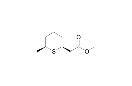 Methyl (cis-6-methyltetrahydrothiopyran-2-yl)acetate