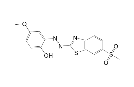 Phenol, 4-methoxy-2-[2-[6-(methylsulfonyl)-2-benzothiazolyl]diazenyl]-