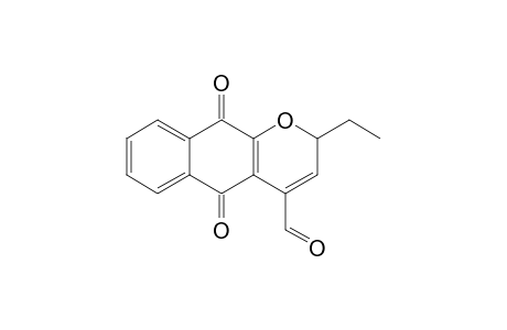 2-Ethyl-5,10-dihydro-5,10-dioxo-2H-benzo[g]chromene-4-carbaldehyde