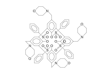 5,11,17,23-Tetrakis(N-morpholino-methyl)-25,26,27,28-tetrakis([4-bromo-phenylsulfonyl]-oxy)-calix(4)arene