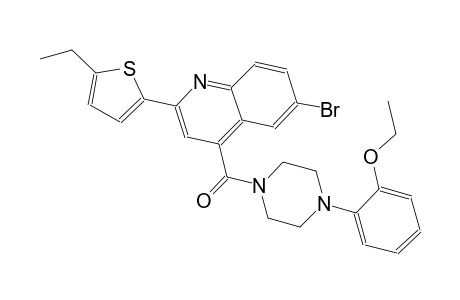 6-bromo-4-{[4-(2-ethoxyphenyl)-1-piperazinyl]carbonyl}-2-(5-ethyl-2-thienyl)quinoline