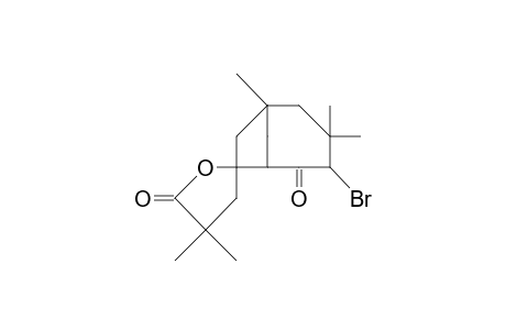 4-Bromo-1,3,3,4',4'-pentamethyl-bicyclo(4.2.1)nonane-7-spiro-2'-(tetrahydro-furan)-5,5'-dione