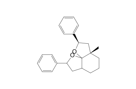 (2.beta.,3a.beta.,9.alpha.)-3a-Methyl-2,8-diphenyl-perhydrofuro[3,2-h]benzofuran