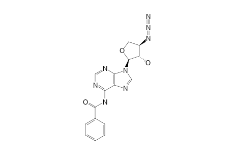 N(6)-BENZOYL-9-(3'-AZIDO-3'-DEOXY-ALPHA-L-THREO-FURANOSYL)-ADENINE