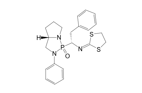 [1,3]Dithiolan-2-ylidene-[(R)-1-((S)-1-oxo-2-phenyl-hexahydro-1lambda(5)-pyrrolo[1,2-c][1,3,2]diazaphopsphol-1-yl)-2-phenyl-ethyl]-amine