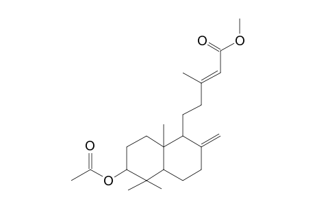 Labda-8(17),13-dien-15-oic acid, 3.beta.-acetoxy-, methyl ester, (13E)-