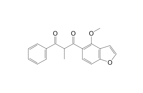 1-(4-methoxy-5-benzofuranyl)-2-methyl-3-phenyl-1,3-propanedione