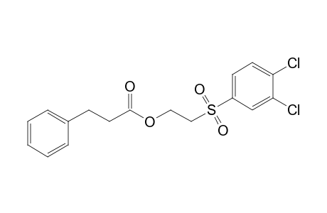 3-Phenylpropanoic acid 2-(3,4-dichlorophenyl)sulfonylethyl ester