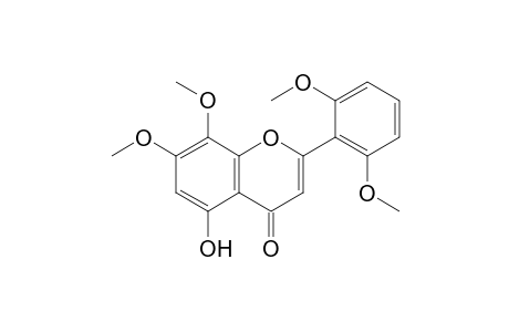 2-(2,6-dimethoxyphenyl)-5-hydroxy-7,8-dimethoxy-1-benzopyran-4-one