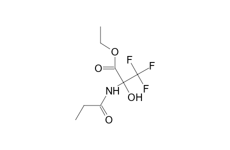 Ethyl 3,3,3-trifluoro-2-hydroxy-2-(propionylamino)propanoate