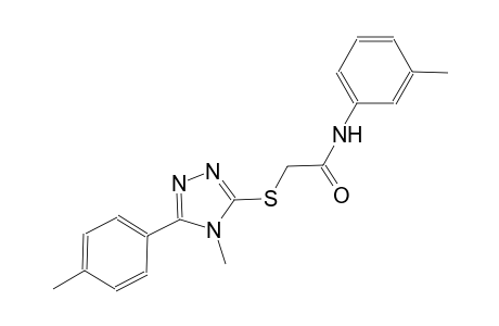 2-{[4-methyl-5-(4-methylphenyl)-4H-1,2,4-triazol-3-yl]sulfanyl}-N-(3-methylphenyl)acetamide