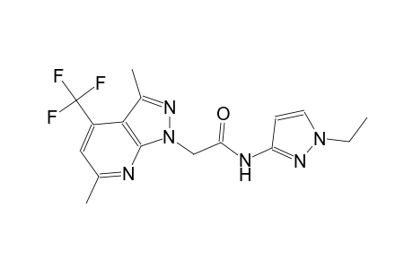 1H-pyrazolo[3,4-b]pyridine-1-acetamide, N-(1-ethyl-1H-pyrazol-3-yl)-3,6-dimethyl-4-(trifluoromethyl)-