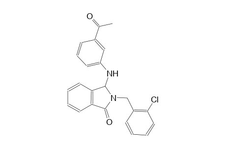 1H-isoindol-1-one, 3-[(3-acetylphenyl)amino]-2-[(2-chlorophenyl)methyl]-2,3-dihydro-