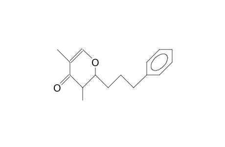 3,cis-5-Dimethyl-2-(3-phenyl-propyl)-2,3-dihydro-4H-pyran-4-one
