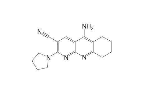 5-Amino-2-pyrrolidin-1-yl-6,7,8,9-tetrahydrobenzo[1,8-b]-naphthyridine-3-carbonitrile