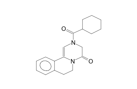 2-CYCLOHEXYLCARBONYL-4-OXO-2,3,6,7-TETRAHYDRO-4H-PYRAZINO[2,1-A]ISOQUINOLINE (C-N ISOMER 1)