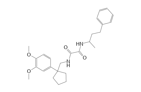 ethanediamide, N~1~-[[1-(3,4-dimethoxyphenyl)cyclopentyl]methyl]-N~2~-(1-methyl-3-phenylpropyl)-