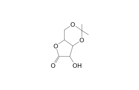 4H-Furo[3,2-d]-1,3-dioxin-6(7H)-one, 4a,7a-dihydro-7-hydroxy-2,2-dimethyl-
