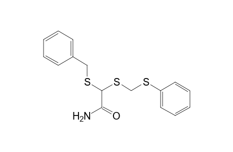 1-Phenyl-5-(phenylthio)-3-(aminocarbonyl)-2,4-dithiapentane