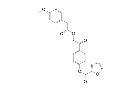 4-(2-{[(4-methoxyphenyl)acetyl]oxy}acetyl)phenyl 2-furoate