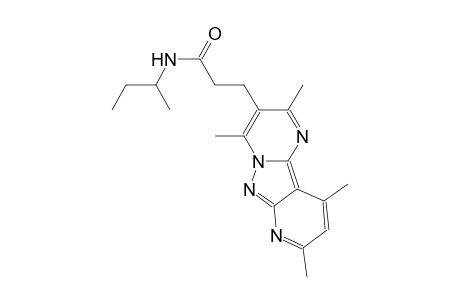 pyrido[2',3':3,4]pyrazolo[1,5-a]pyrimidine-3-propanamide, 2,4,8,10-tetramethyl-N-(1-methylpropyl)-