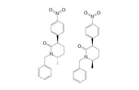 (3R*,6R*/3R*,6S*)-1-BENZYL-6-METHYL-3-(4-NITROPHENYL)-PIPERIDIN-2-ONE