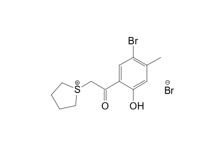 1-(5-BROMO-2-HYDROXY-4-METHYLPHENACYL)TETRAHYDROTHIOPHENIUM BROMIDE