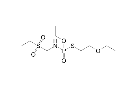 Phosphoramidothioic acid, (ethylsulfonyl)methyl-, S-(2-ethoxyethyl) O-ethyl ester