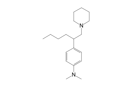 N,N-DIMETHYL-4-[(1-PIPERIDINOMETHYL)-PENTYL]-ANILINE
