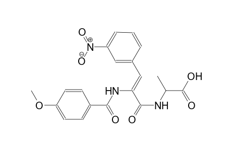 alanine, N-[(2Z)-2-[(4-methoxybenzoyl)amino]-3-(3-nitrophenyl)-1-oxo-2-propenyl]-