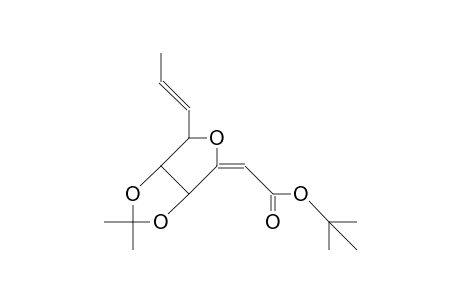 tert-Butyl (E)-(2[S],3[S]-[isopropylidenedioxy]-5[S]-[(E)-propenyl]-tetrahydrofuran-2-ylidene) acetate