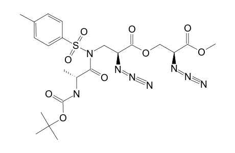 (S)-2-AZIDO-2-(METHOXYCARBONYL)-ETHYL-(S)-2-AZIDO-3-[[(S)-2-(TERT.-BUTOXYCARBONYLAMINO)-PROPIONYL]-(TOLYL-4'-SULFONYL)-AMINO]-PROPIONATE