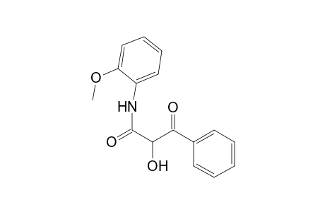 Benzenepropanamide, .alpha.-hydroxy-N-(2-methoxyphenyl)-.beta.-oxo-