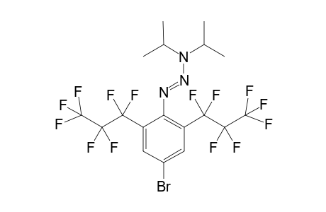 (E)-1-(4-Bromo-2,6-bis(heptafluoropropyl)-phenyl)-3,3-diisopropyltriaz-1-ene