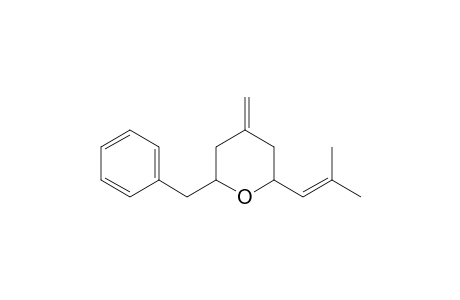 4-Methylene-6-isobutenyl-2-benzyltetrahydropyran