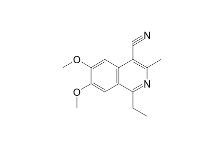 Isoquinoline-4-carbonitrile, 1-ethyl-6,7-dimethoxy-3-methyl-