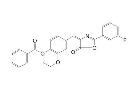 5(4H)-oxazolone, 4-[[4-(benzoyloxy)-3-ethoxyphenyl]methylene]-2-(3-fluorophenyl)-, (4E)-