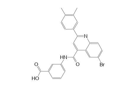 3-({[6-bromo-2-(3,4-dimethylphenyl)-4-quinolinyl]carbonyl}amino)benzoic acid