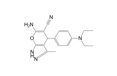 pyrano[2,3-c]pyrazole-5-carbonitrile, 6-amino-4-[4-(diethylamino)phenyl]-1,4-dihydro-3-methyl-