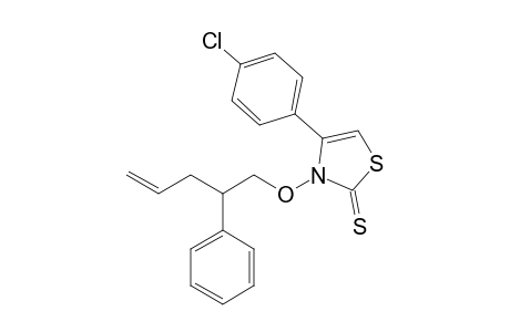 4-(4-Chlorophenyl)-3-(2-phenylpent-4-enoxy)-1,3-thiazole-2-thione
