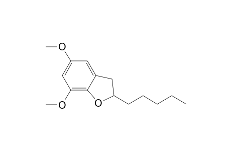 2,3-Dihydro-5,7-dimethoxy-2-pentylbenzofuran
