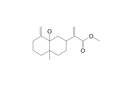 4-METHYLIDENE-10-METHYL-5-HYDROXY-7-(1'-METHOXYCARBONYLVINYL)-BICYCLO-[4.4.0]-DECANE