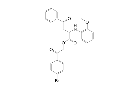 2-(4-bromophenyl)-2-oxoethyl 2-(2-methoxyanilino)-4-oxo-4-phenylbutanoate