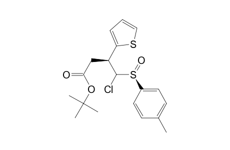 (3S*,4R*,sS*)-tert-Butyl 4-chloro-3-(2-thienyl)-4-(p-tolylsulfinyl)butanoate