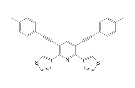 2,6-di(thiophen-3-yl)-3,5-bis(p-tolylethynyl)pyridine