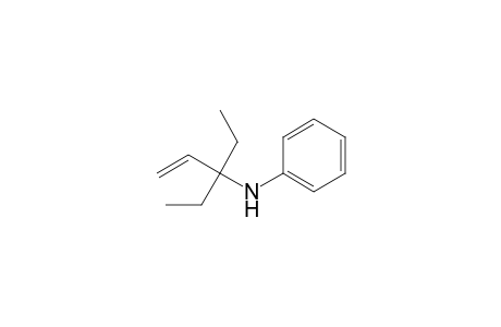 N-(3-Ethylpent-4-en-3-yl)aniline