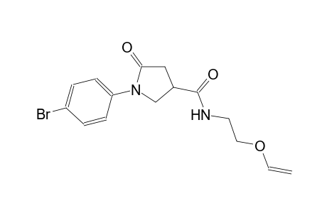 1-(4-bromophenyl)-5-oxo-N-[2-(vinyloxy)ethyl]-3-pyrrolidinecarboxamide