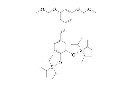 (E)-3,5-Bis(methoxymethoxy)-3',4'-bis(triisopropylsiloxy)stilbene
