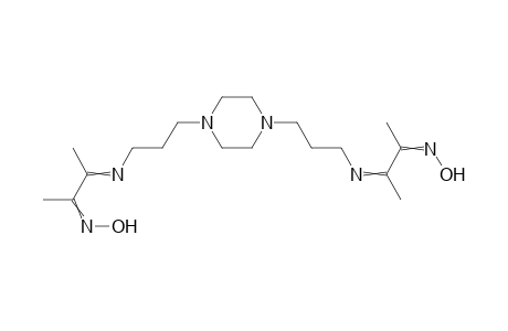 3-[3-[4-[3-[(2-hydroxyimino-1-methyl-propylidene)amino]propyl]piperazin-1-yl]propylimino]butan-2-one oxime