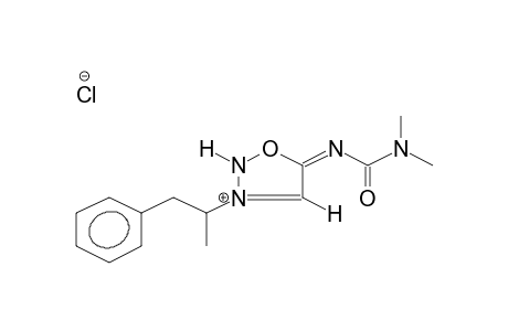 5-(N,N-DIMETHYLCARBAMOYL)-3-(BETA-PHENYLISOPROPYL)SIDNONIMINE-5HYDROCHLORIDE